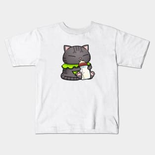 Cute Tabby Baby Cat Kids T-Shirt